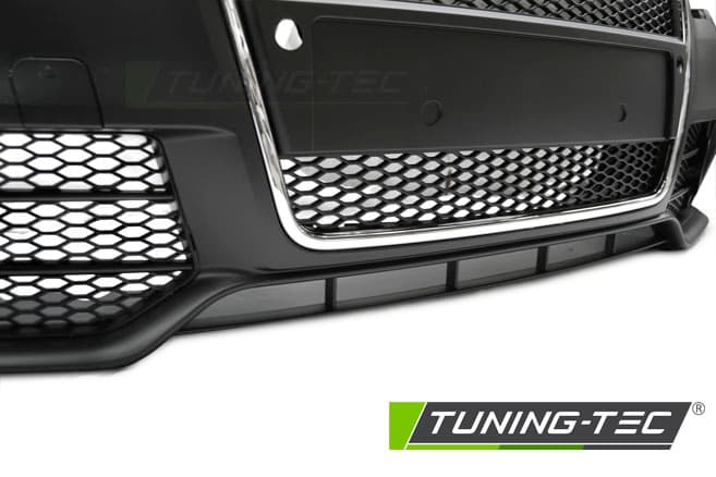 Predný nárazník Audi A4 04-08 Sport PDC Black Chrome – náhľad 4