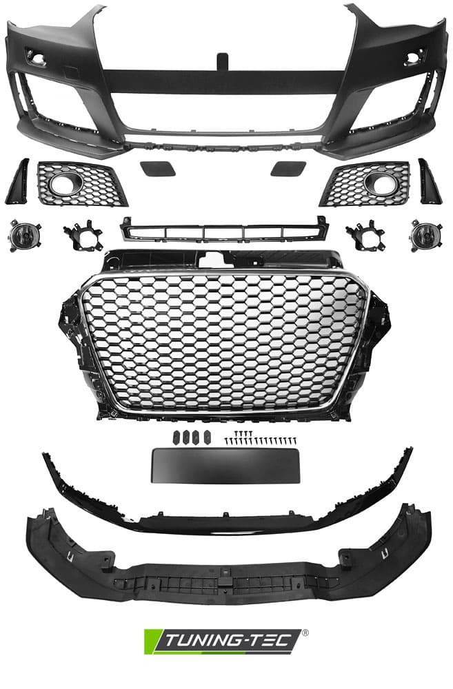 Predný nárazník Audi A3 8V 12-16 Sport Black Chrome – náhľad 5