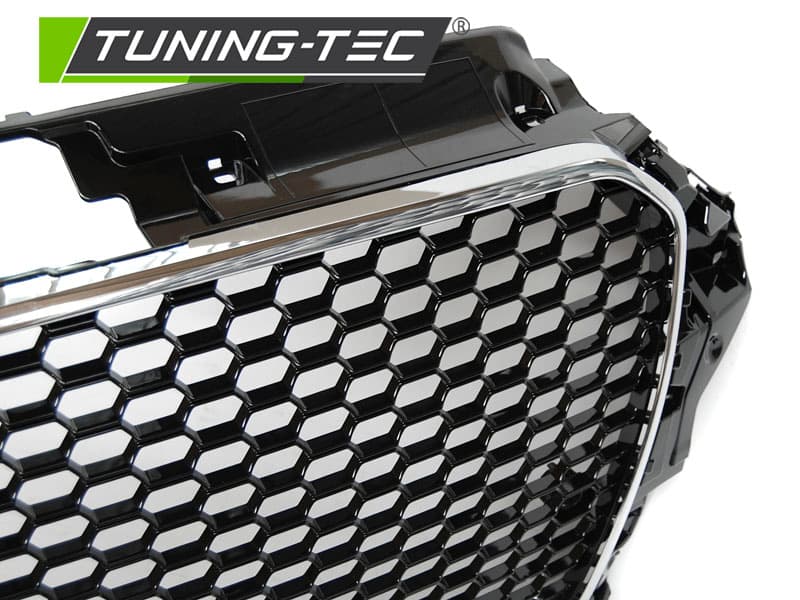 Predný nárazník Audi A3 8V 12-16 Sport PDC Black Chrome – náhľad 4