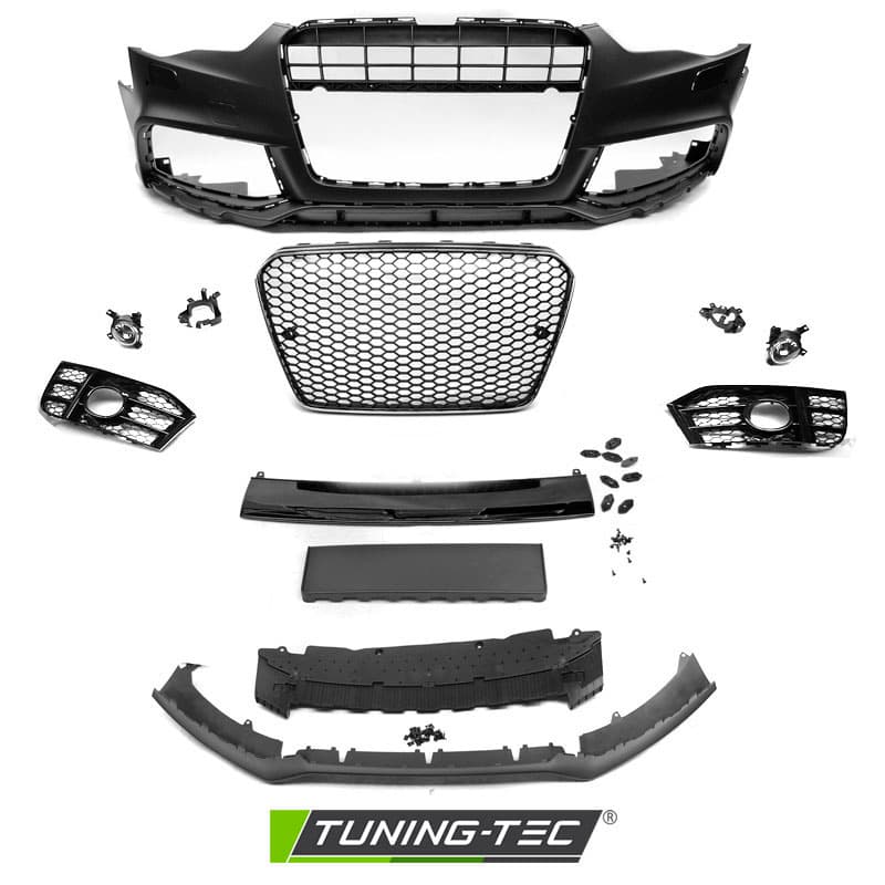 Predný nárazník Audi A5 11-16 Sport PDC Black Chrome – náhľad 5
