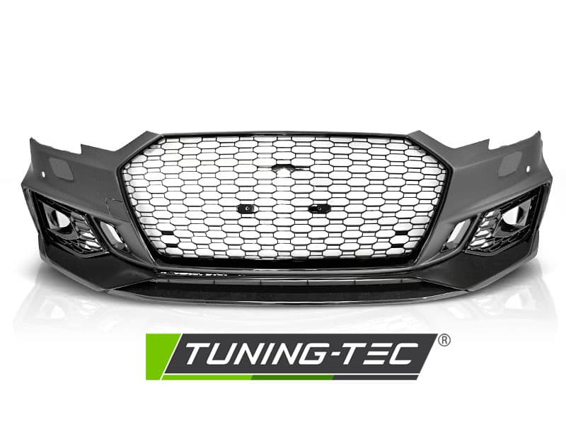 Predný nárazník Audi A4 B9 15-19 Sport PDC Glossy Black – náhľad 2