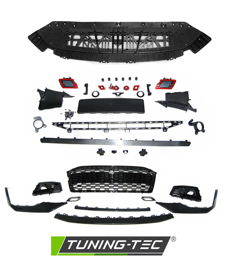 Predný nárazník Audi A5 16-19 Sport PDC Black – náhľad 3