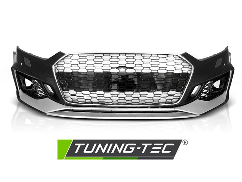 Predný nárazník Audi A5 16-19 Sport PDC Chrome Silver – náhľad 2