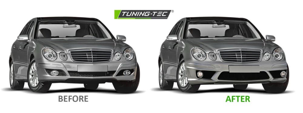 Predný nárazník Mercedes W211 06-09 Sport PDC – náhľad 3