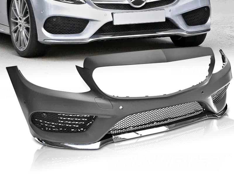 Front Bumper Mercedes C-Class W205 14-18 Sport PDC