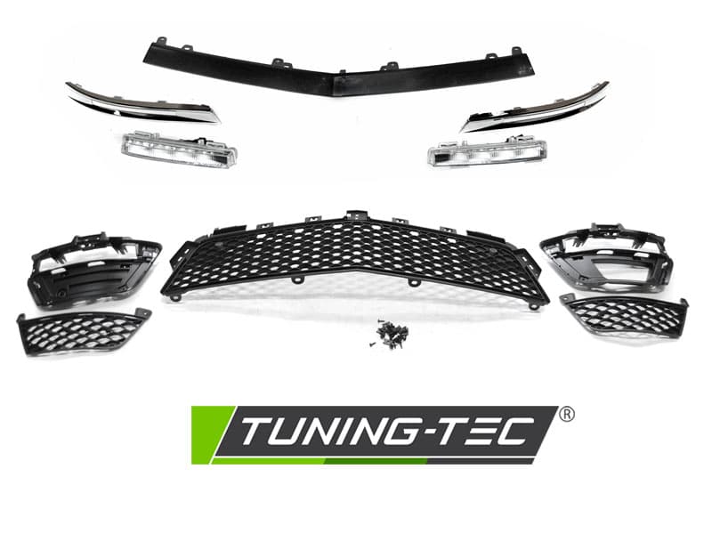 Front Bumper Mercedes C-Class W204 11-14 Sport PDC – náhľad 4
