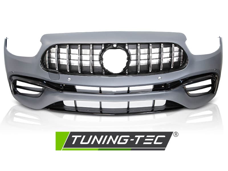 Predný nárazník Mercedes W213 20-23 Look Sport PDC Chrome – náhľad 2