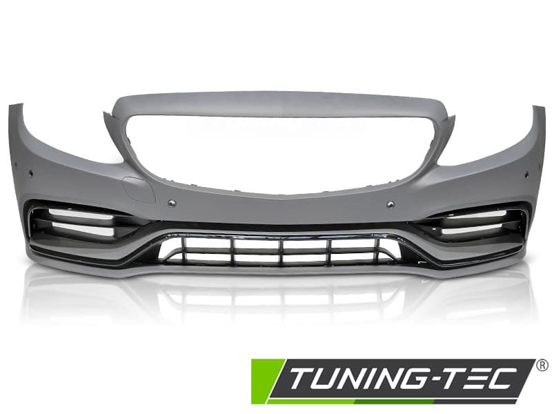 Predný nárazník Mercedes W205 18- Sport Style PDC Black – náhľad 2