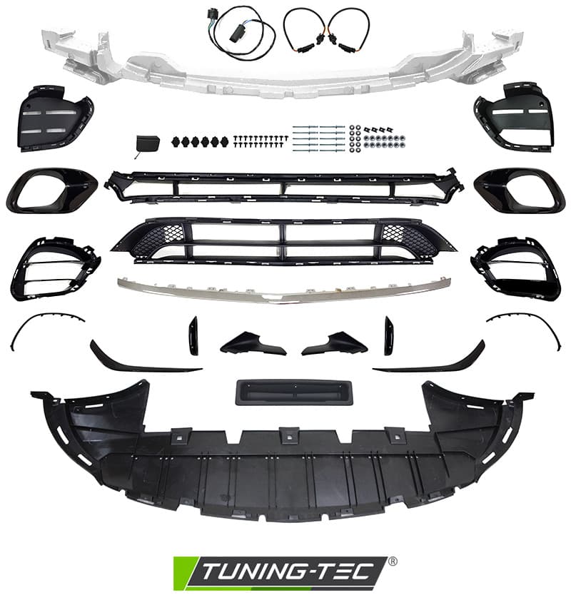 Predný nárazník Mercedes CLA W118 19-23 Style Sport PDC Chrome – náhľad 4
