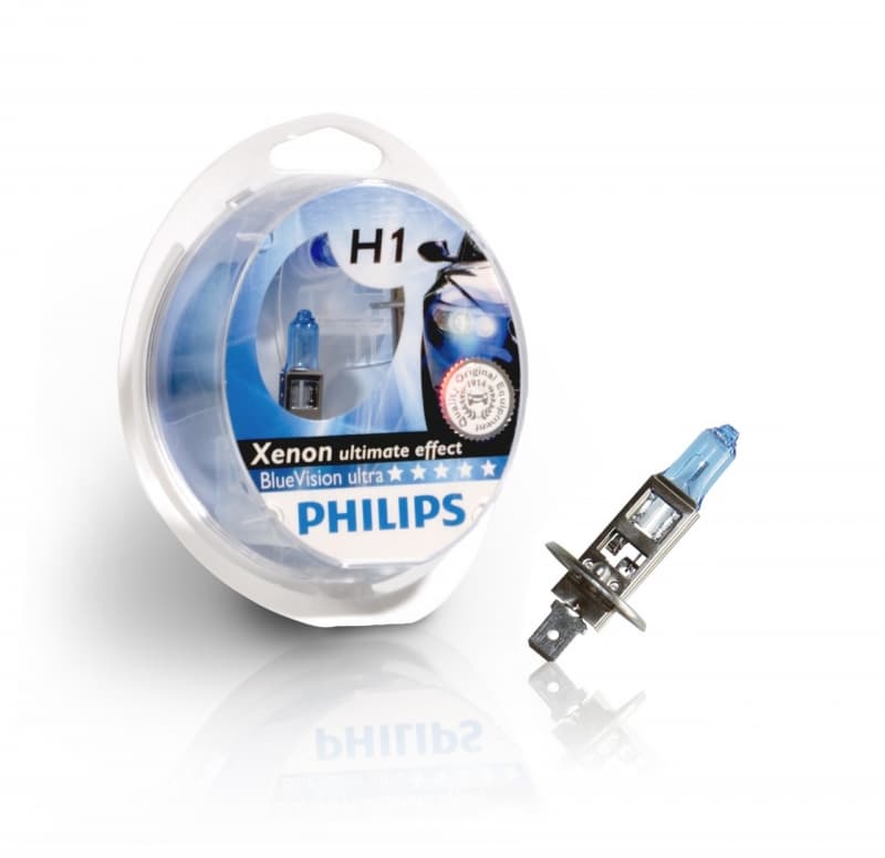 Philips BlueVision Ultra 12V 2x H1 55W + 2x W5W
