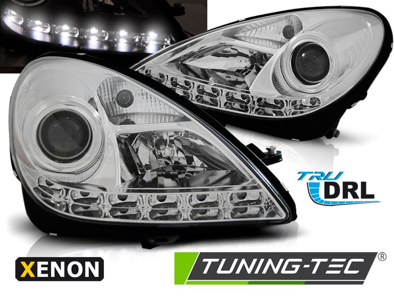 Predné svetlá Mercedes R171 SLK 04-11 Xenón DRL DE Chrome