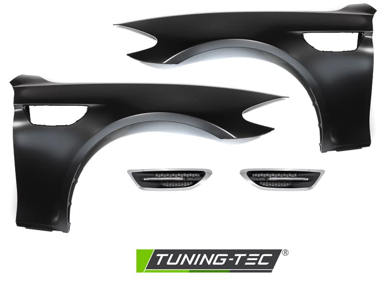 Blatníky BMW F10 F11 10-16 Sport Style s bočným prieduchom Chrome – náhľad 4