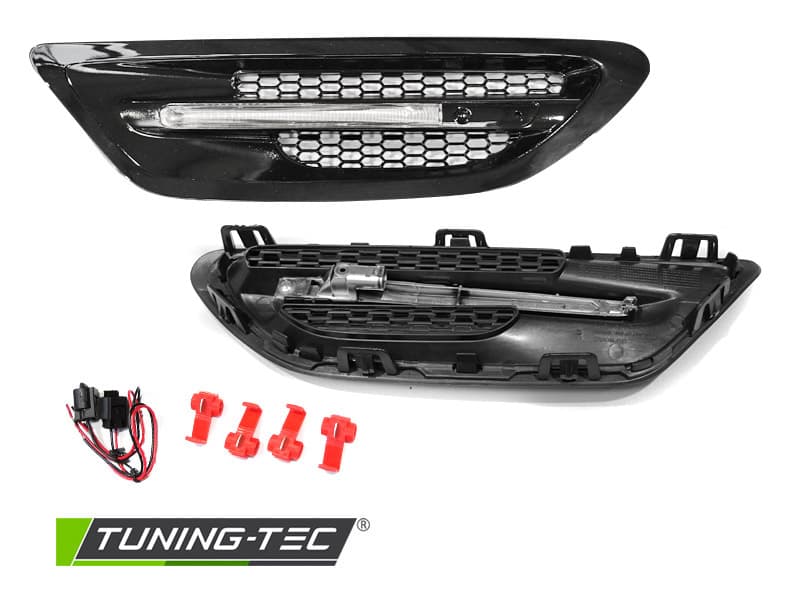 Blatníky BMW 5er F10 F11 10-16 Sport Style s bočným vetraním Black – náhľad 2