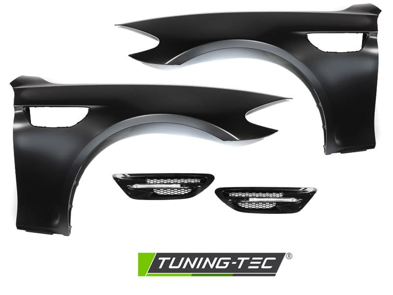 Blatníky BMW 5er F10 F11 10-16 Sport Style s bočným vetraním Black – náhľad 4