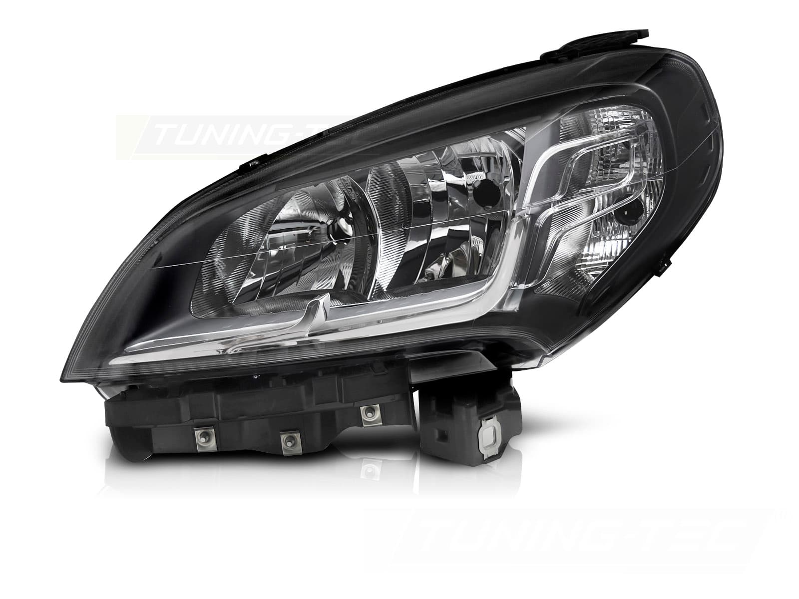 Predné svetlo ľavé Fiat Doblo 14-22 Black TYC