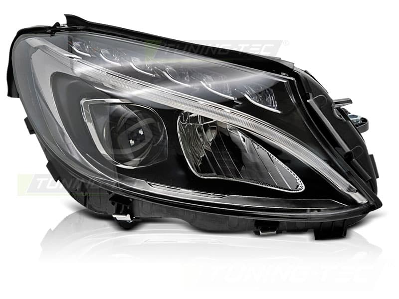 Predné LED svetlo Mercedes C-Class W205 16-18 Black pravá strana