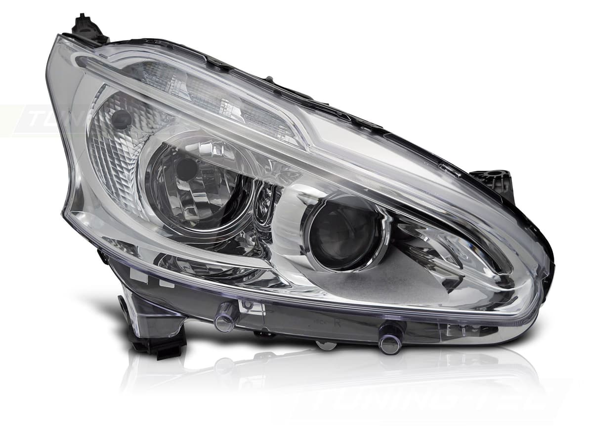 Predné svetlo Peugeot 208 12-15 Chrome LED pravé