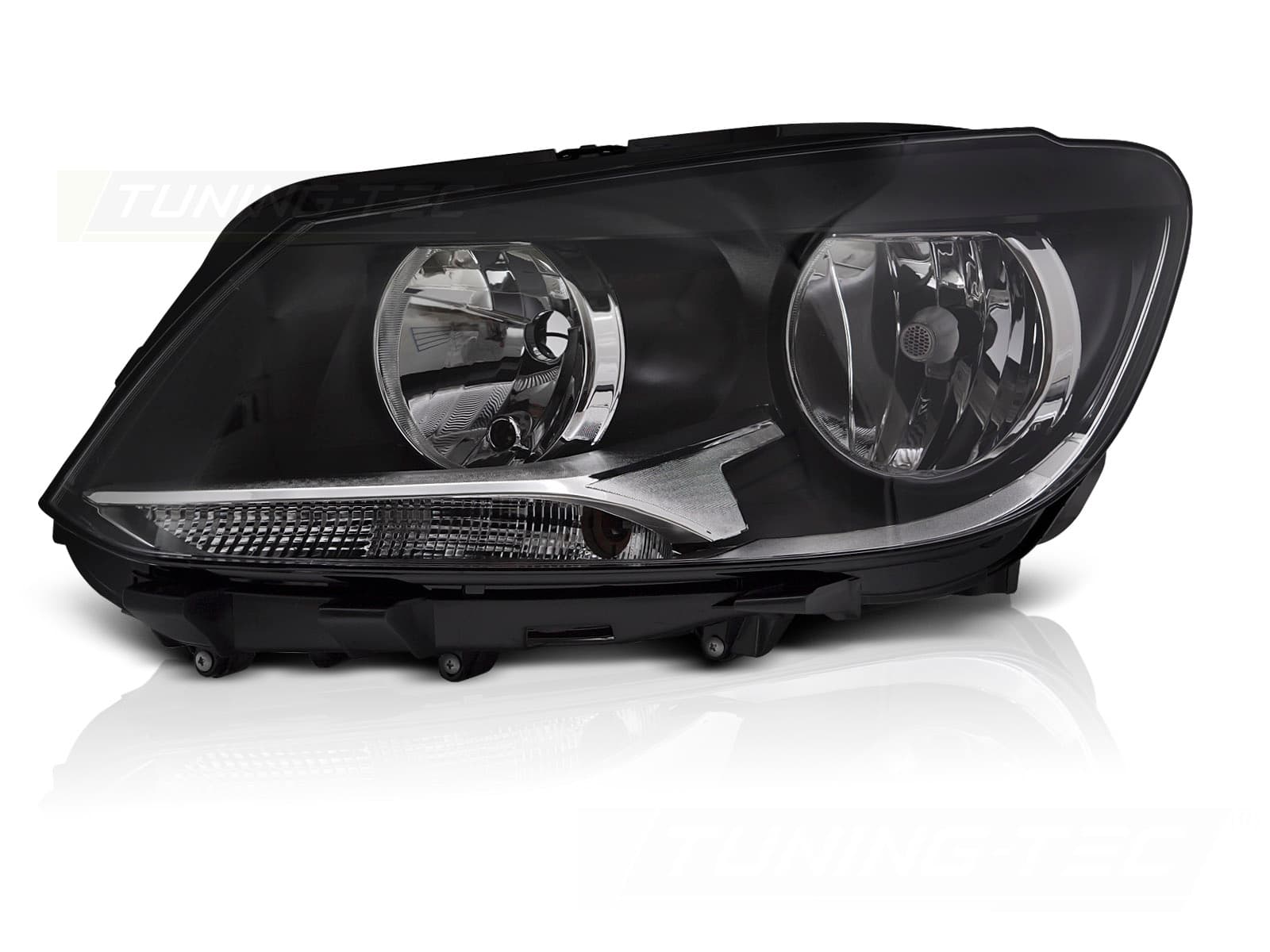 Predné svetlo Black ľavé H7 TYC VW Caddy / Touran 11-14