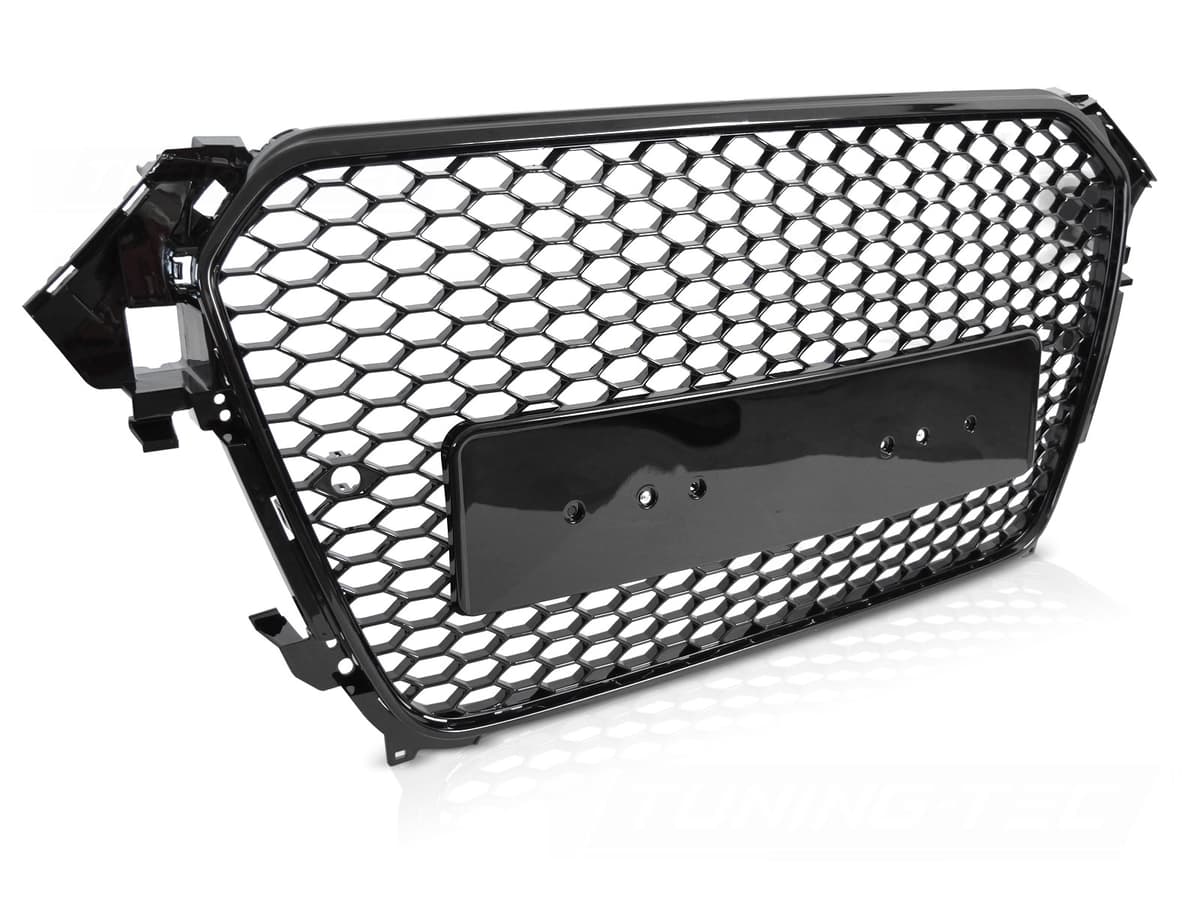 Predná maska Audi A4 B8 12-15 Sport Glossy Black PDC - 99