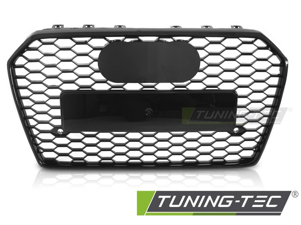 Predná maska Audi A6 C7 14-18 Sport Glossy Black PDC – náhľad 2