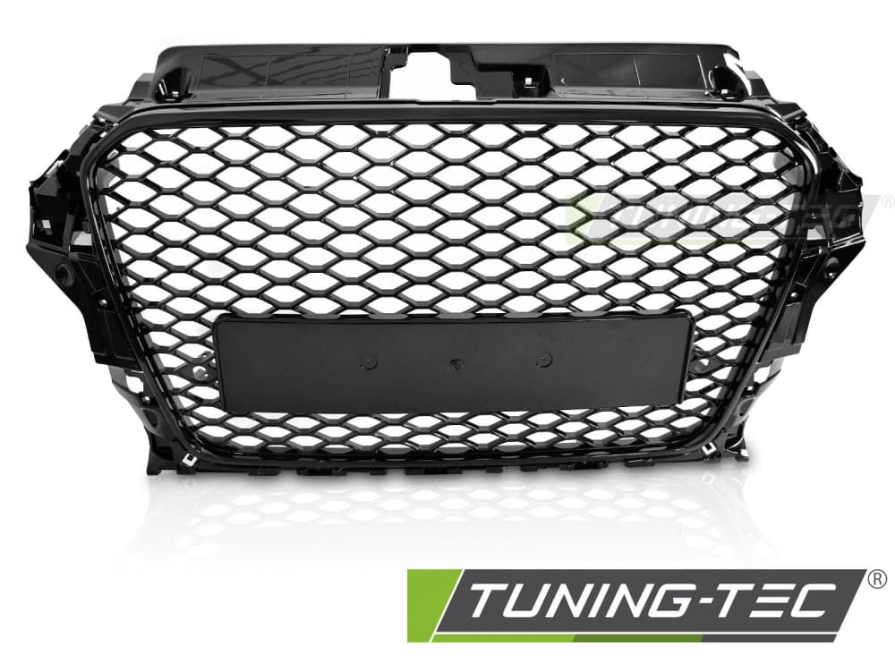 Predná maska Audi A3 8V 12-16 Sport Style Glossy Black PDC – náhľad 2