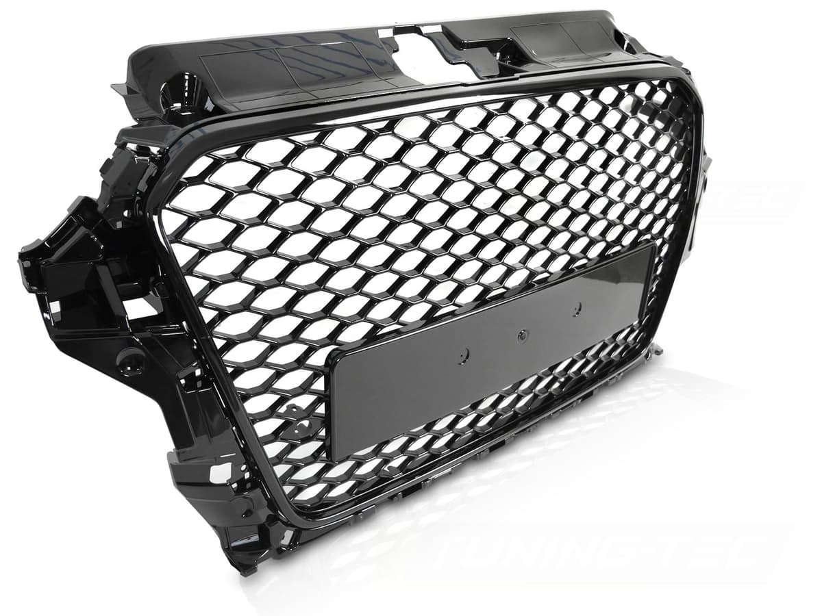 Predná maska Audi A3 8V 12-16 Sport Style Glossy Black PDC