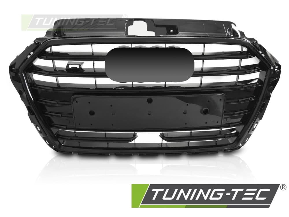 Predná maska Audi A3 8V 17-20 Sport S Style Glossy Black PDC ACC – náhľad 2