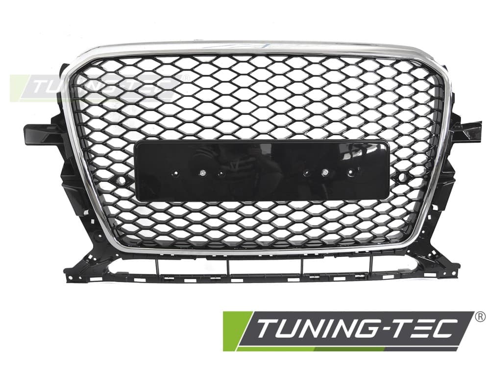 Predná maska Audi Q5 8R 12-16 Sport Style Black Chrome PDC – náhľad 2