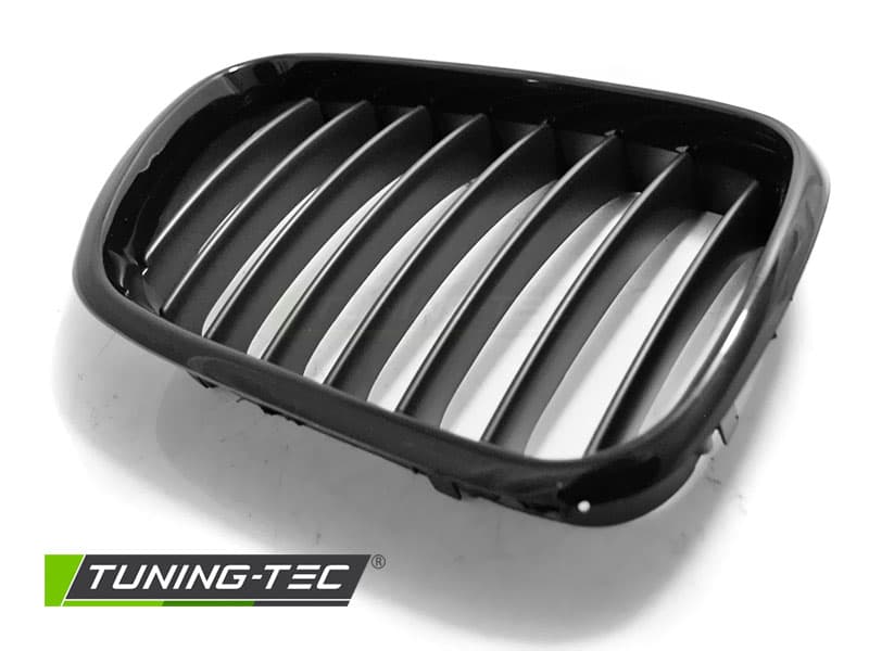 Predná maska BMW X5 E53 99-03 Glossy Black-Black Frame – náhľad 4