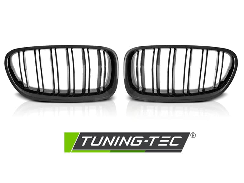 Predná maska BMW 5er F10 / F11 10-16 Sport Glossy Black Double Bar – náhľad 2