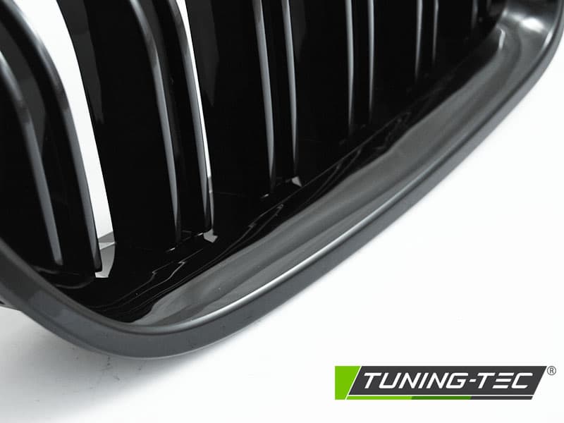 Predná maska BMW 5er F10 / F11 10-16 Sport Glossy Black Double Bar – náhľad 3