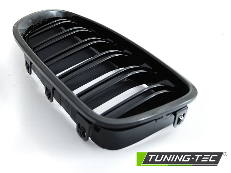 Predná maska BMW 5er F10 / F11 10-16 Sport Glossy Black Double Bar – náhľad 4