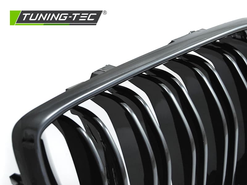 Predná maska BMW E46 01-05 Sport Glossy Black Double Bar – náhľad 3