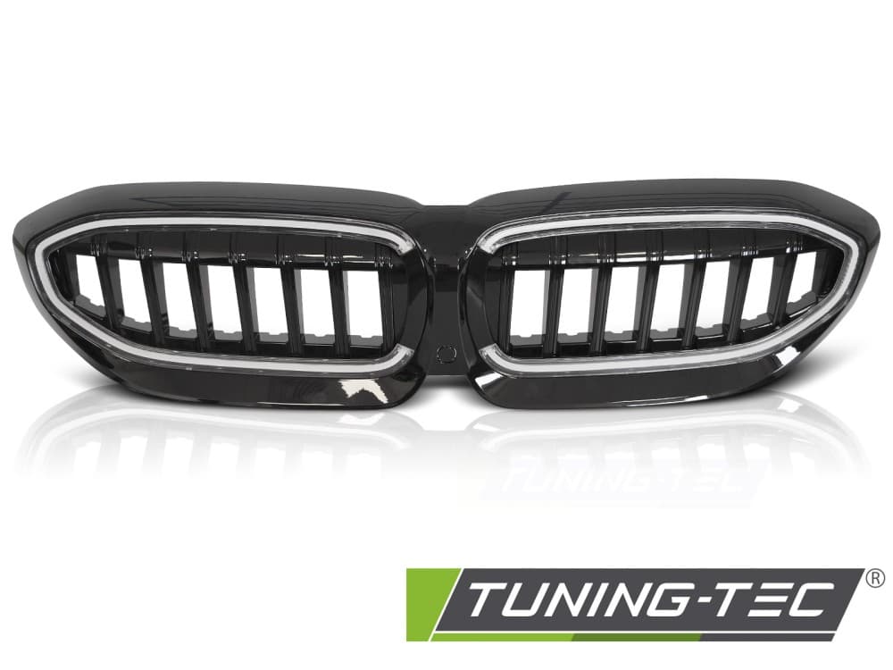 Predná maska BMW G20/G21 19-22 Black s LED – náhľad 2