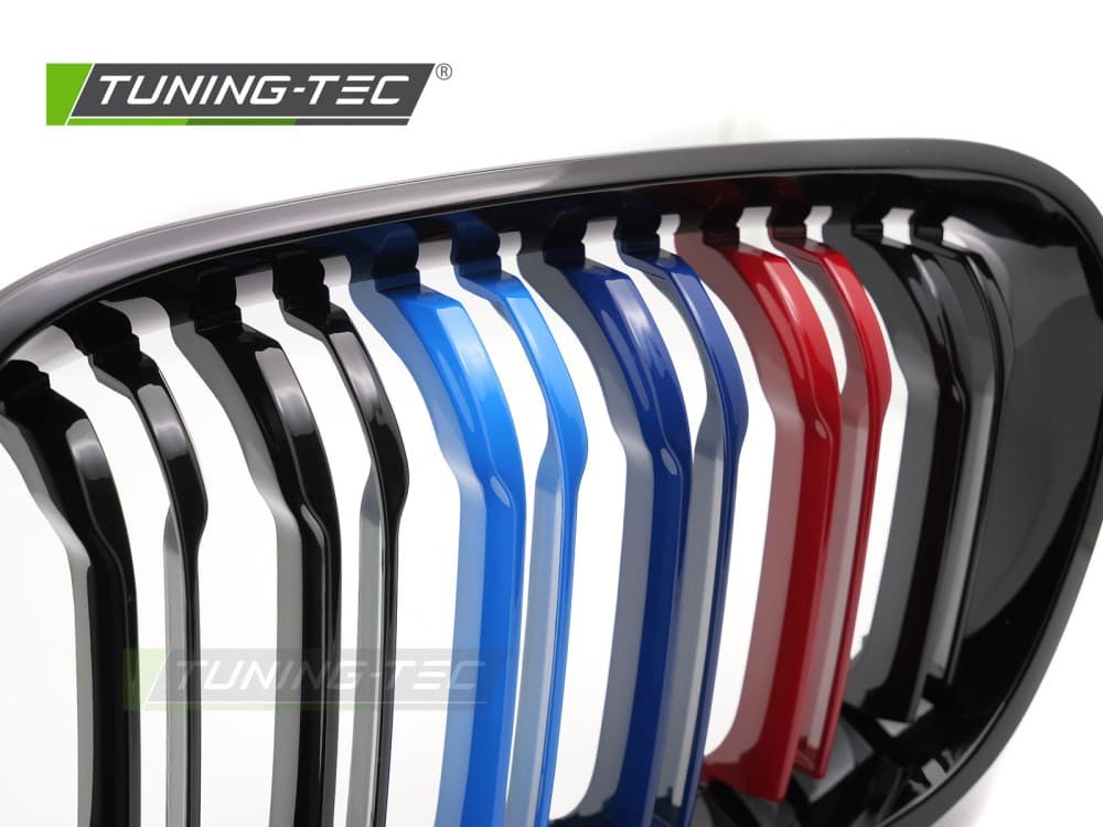 Predná maska BMW F20 / F21 11-14 Sport Black Tri-Colour Double Bar – náhľad 3