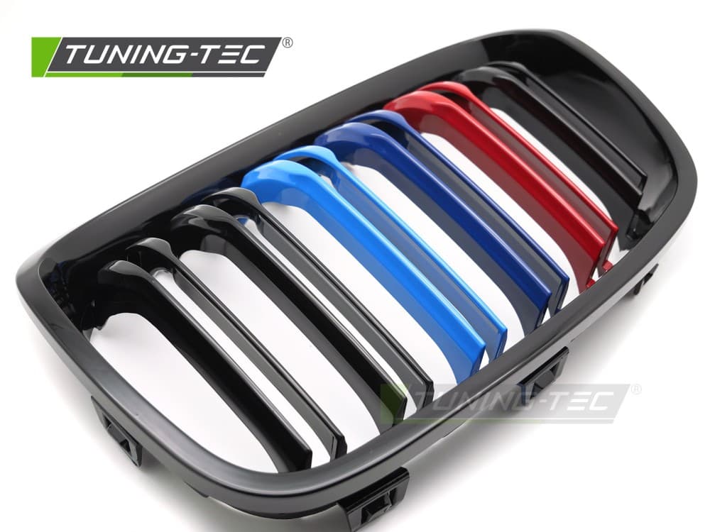 Predná maska BMW F20 / F21 11-14 Sport Black Tri-Colour Double Bar – náhľad 4