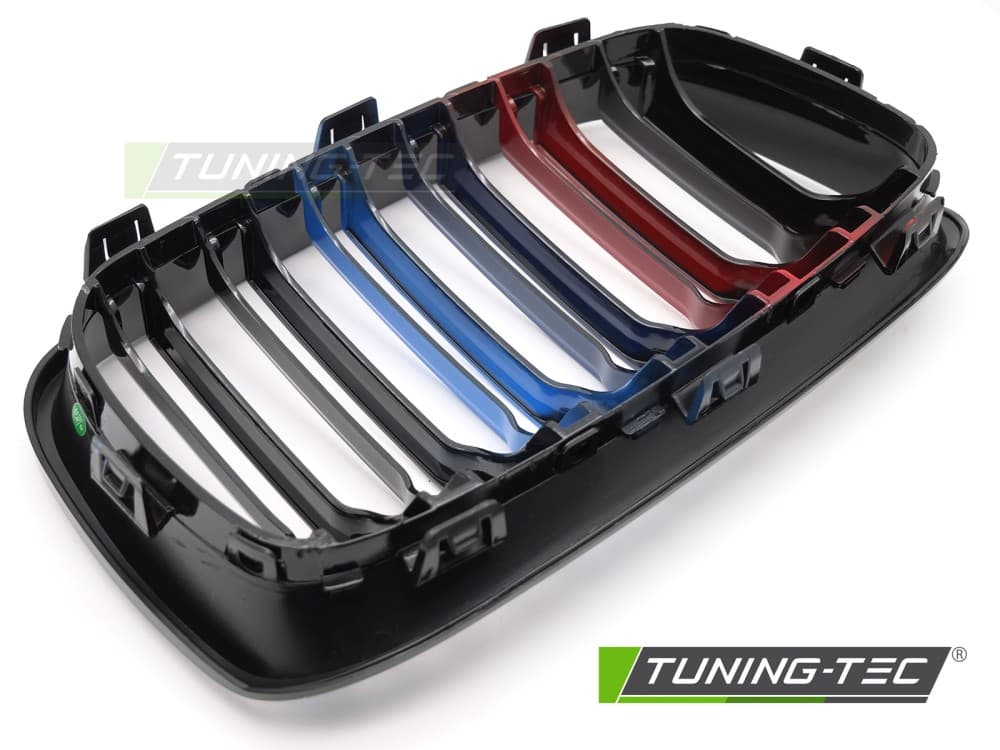 Predná maska BMW F20 / F21 11-14 Sport Black Tri-Colour Double Bar – náhľad 5