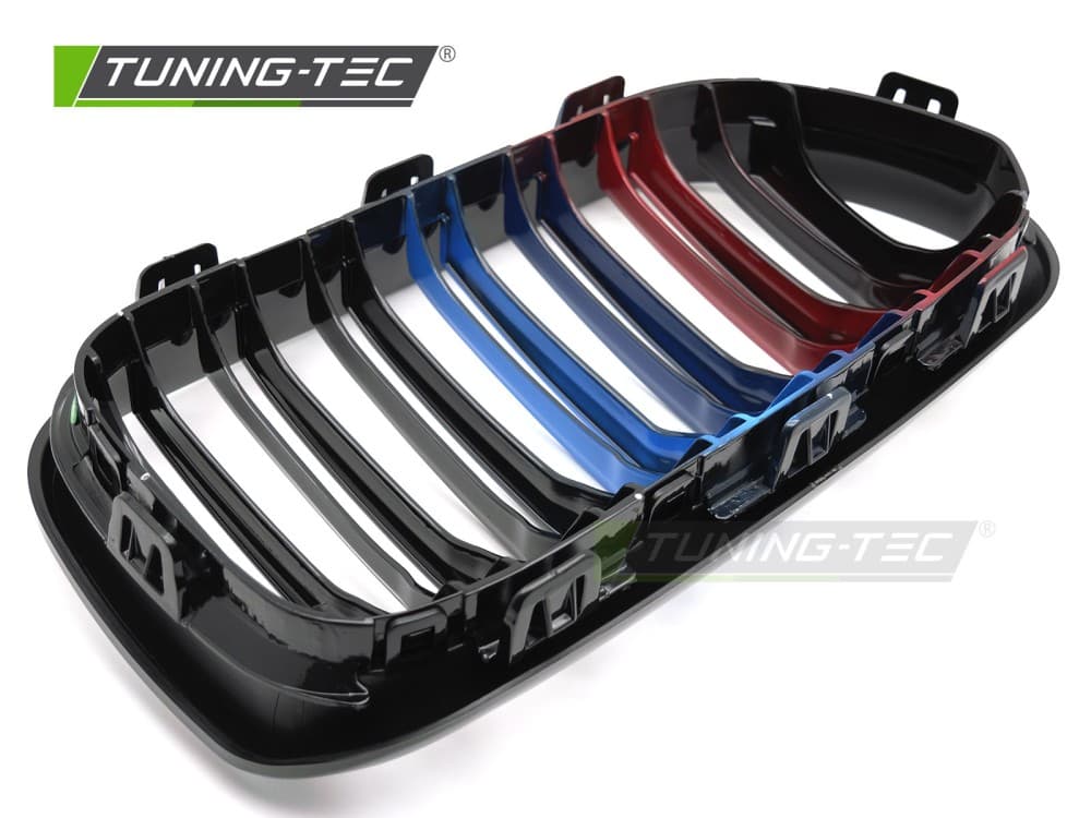 Predná maska BMW F20 / F21 LCI 15-18 Sport Glossy Black Tri-Colour Double Bar – náhľad 5