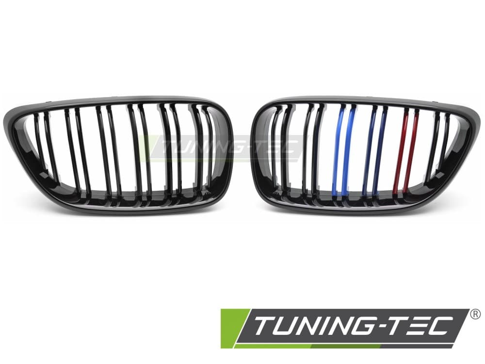 Predná maska BMW F22 / F23 13-21 Sport Black Tri-Colour Double Bar – náhľad 2