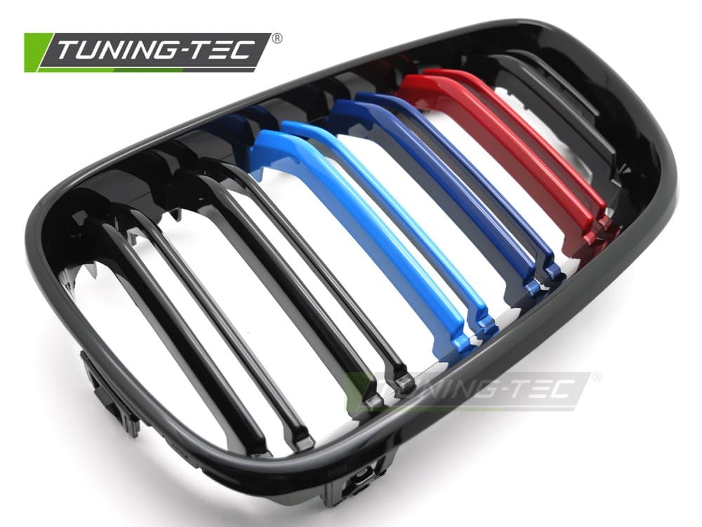 Predná maska BMW F22 / F23 13-21 Sport Black Tri-Colour Double Bar – náhľad 4