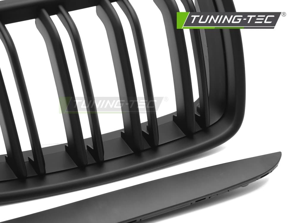 Predná maska BMW E90 / E91 05-08 Sport Matt Black Double Bar – náhľad 3