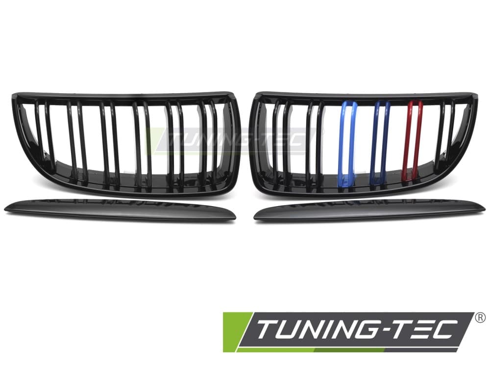 Predná maska BMW E90 / E91 05-08 Sport Glossy Black Tri-Colour Double Black – náhľad 2