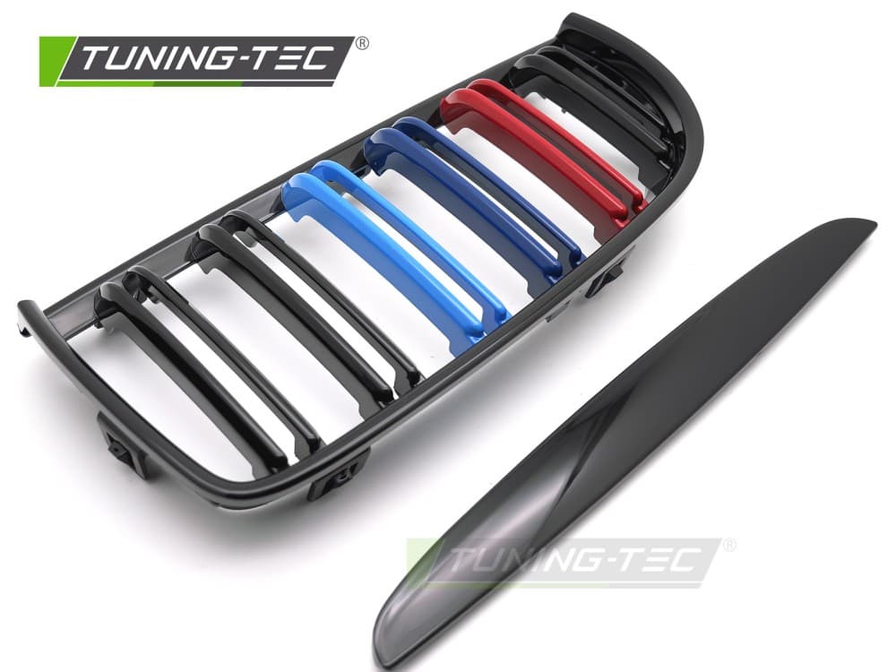 Predná maska BMW E90 / E91 05-08 Sport Glossy Black Tri-Colour Double Black – náhľad 4