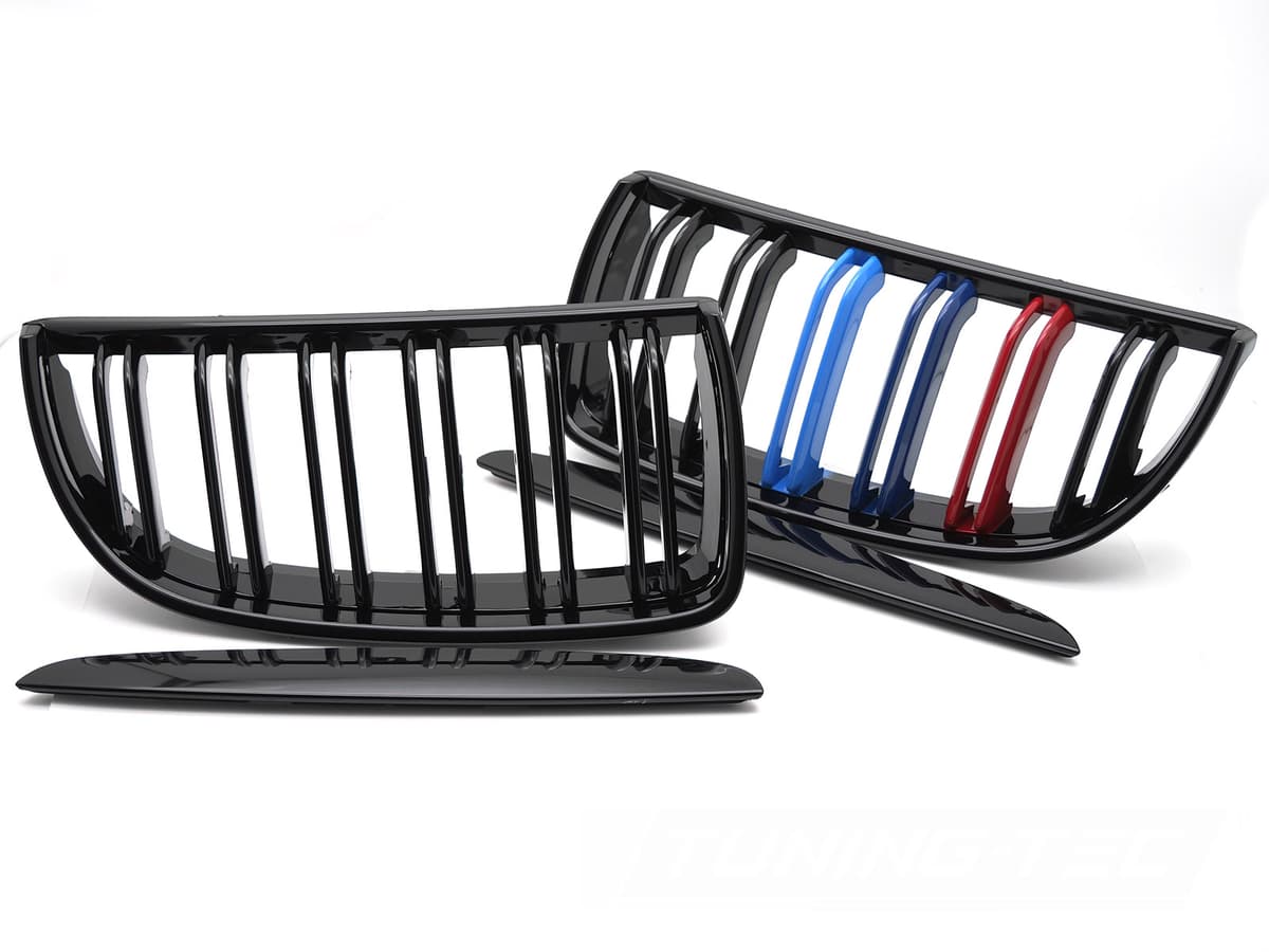 Predná maska BMW E90 / E91 05-08 Sport Glossy Black Tri-Colour Double Black