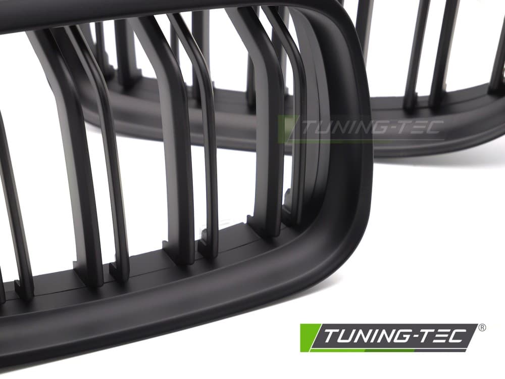 Predná maska BMW E90 / E91 LCI 09-11 Double Bar Matt Black – náhľad 3