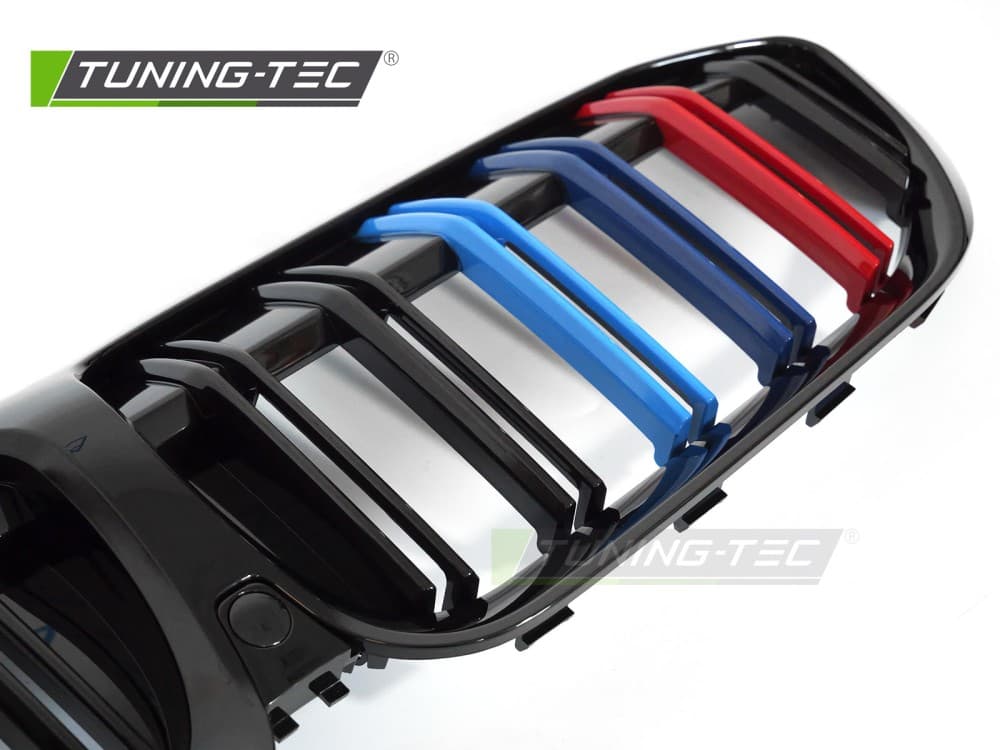 Predná maska BMW G20 / G21 19-22 Sport Glossy Black Tri-Colour Double Bar – náhľad 3