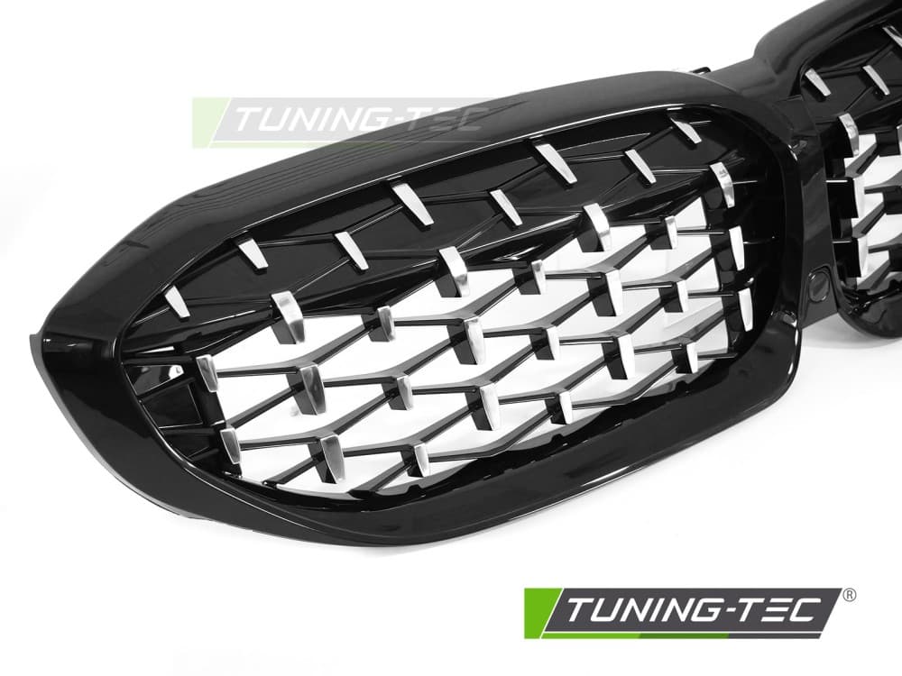Predná maska BMW G20 / G21 19-22 Diamond Chrome Black – náhľad 3