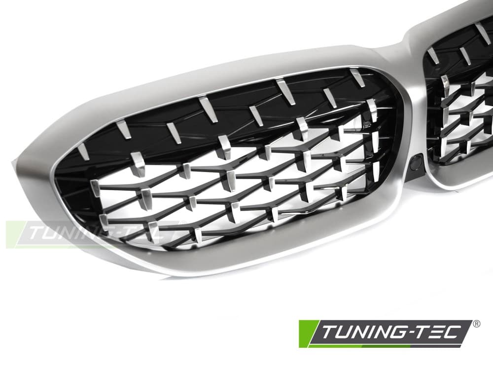 Predná maska BMW G20 / G21 19-22 Diamond Silver Matt Chrome – náhľad 3