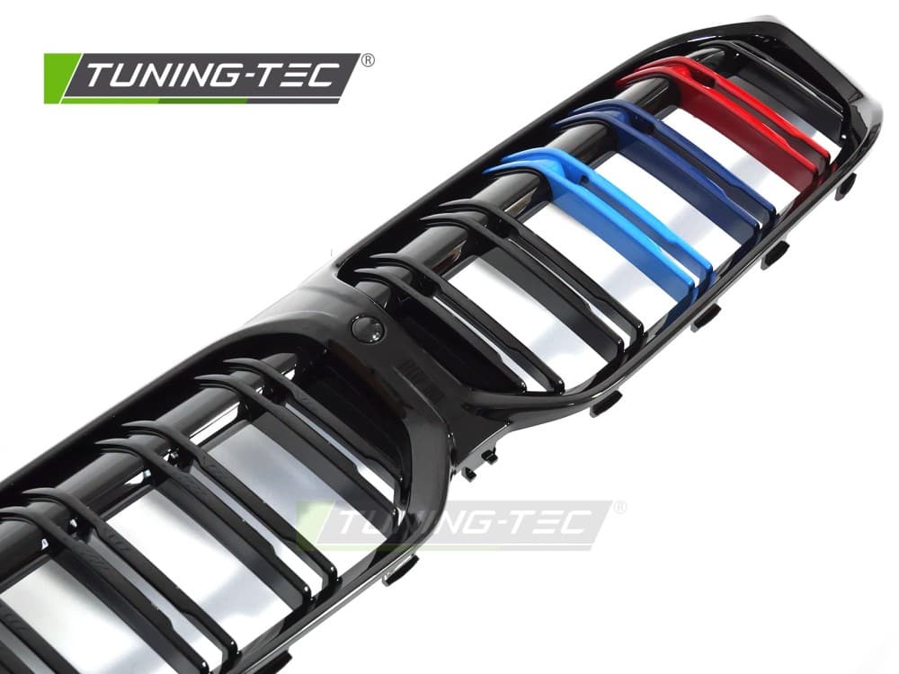 Predná maska BMW G20 / G21 LCI 22-26 Sport Glossy Black Tri-Colour Double Bar – náhľad 3
