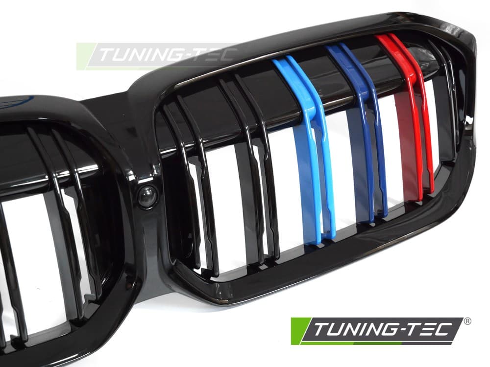 Predná maska BMW G20 / G21 LCI 22-26 Sport Glossy Black Tri-Colour Double Bar – náhľad 4